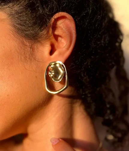 گوشواره میناکاری گل ترند کد 0018